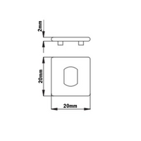 64-012-0 MODULAR SOLUTIONS PANEL CLAMP<br>2MM SPACER FOR 64-010-0